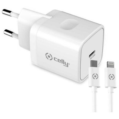 Travel charger USB-C 20W + Lightning Cable